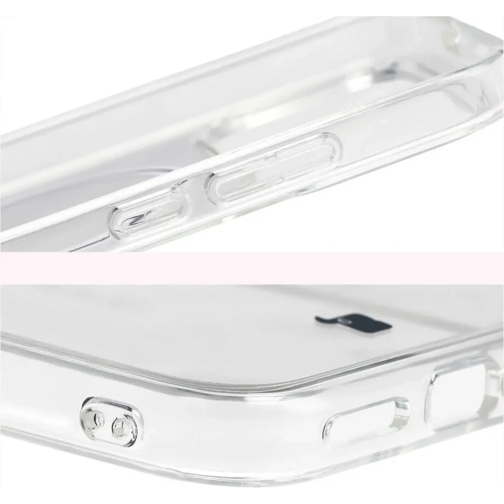 Etui z pierścieniem magnetycznym Bizon Case CrystalO do Xiaomi POCO F8 Pro przezroczyste